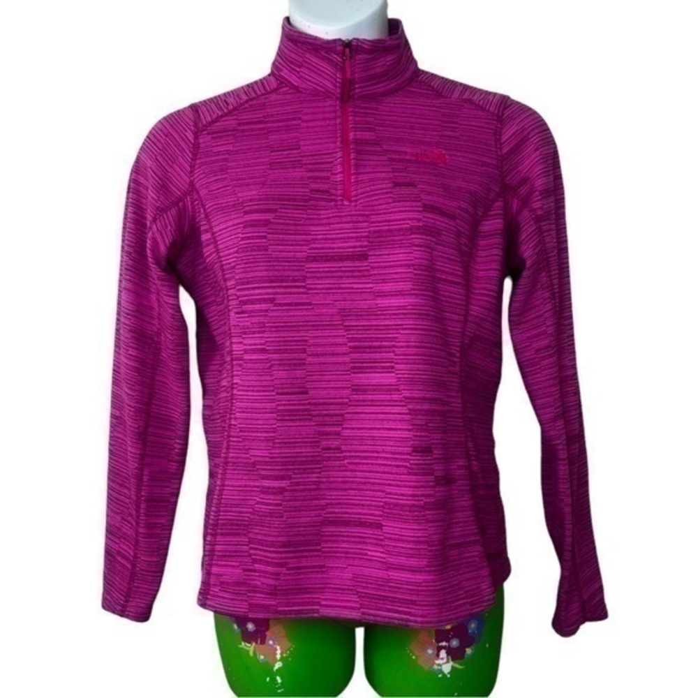 The North Face Sweatshirt Pink Pullover Zipper Neck Size S